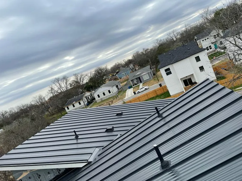 Standing seam metal roof panels with vents for Skylight Repair in Clarksdale
